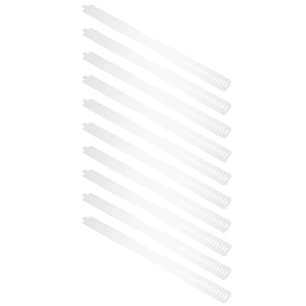 50 Pcs Practical Collar Fixing Strips Collar Fixer Plastic Shirt Collar Strips