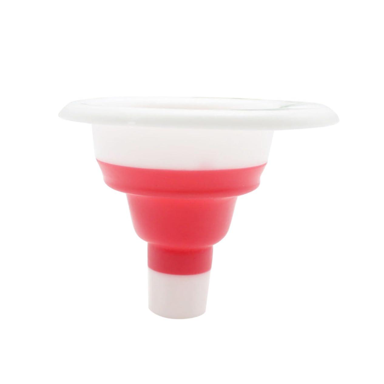 10pcs Collapsible Silicone Kitchen Funnel Set Long Stem for Liquid and Dry Transfer Space Saving