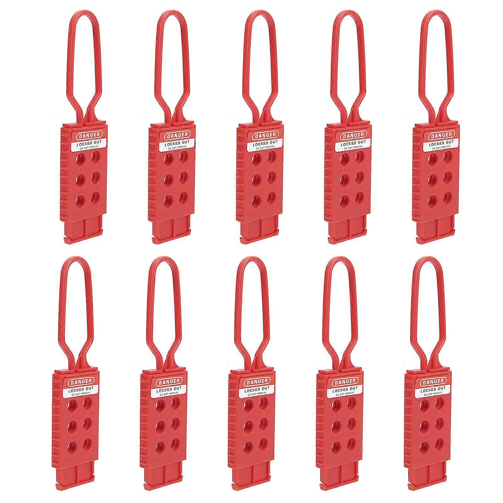 10pcs Safety Lockout Padlock Set with MultiLock Capability and Impact Resistant Design for Equipment Maintenance