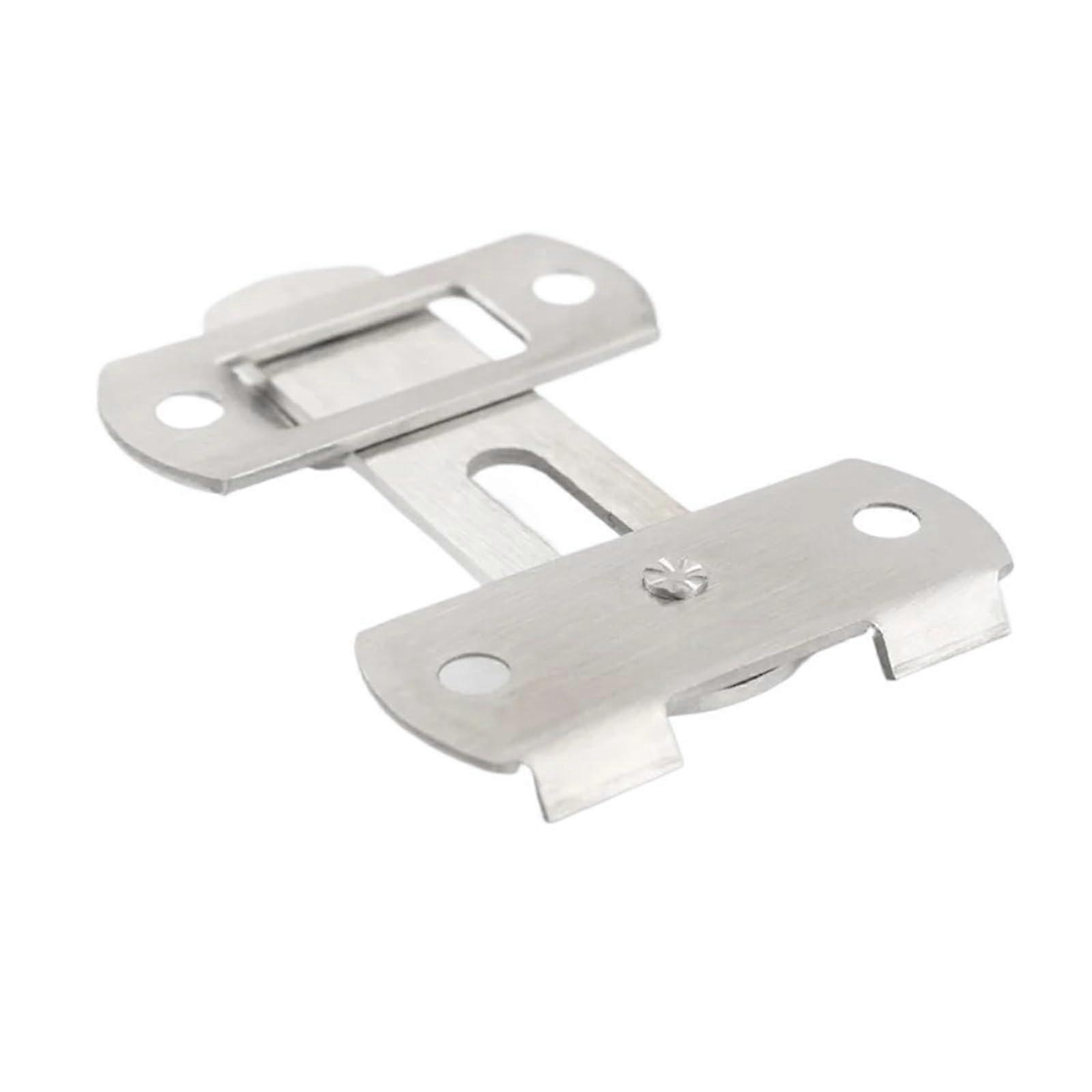 Sliding Barn Door Latch 90 Degree Right Angle Lock for Wine Cabinet Closet Window Silver