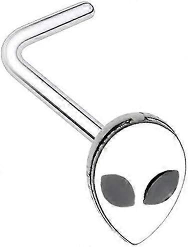 Alien Head L-Shape Nose Ring