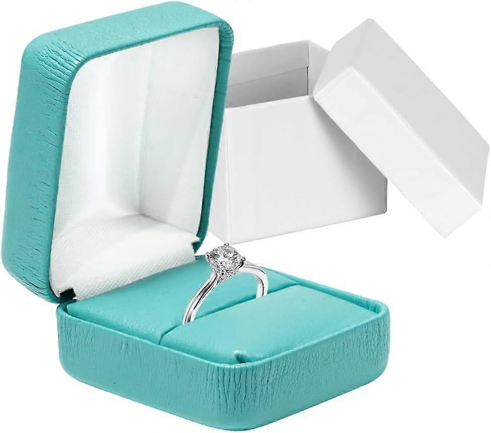 Leather Ring Box for Proposal, Engagement ring box | Premium jewelry holder ring