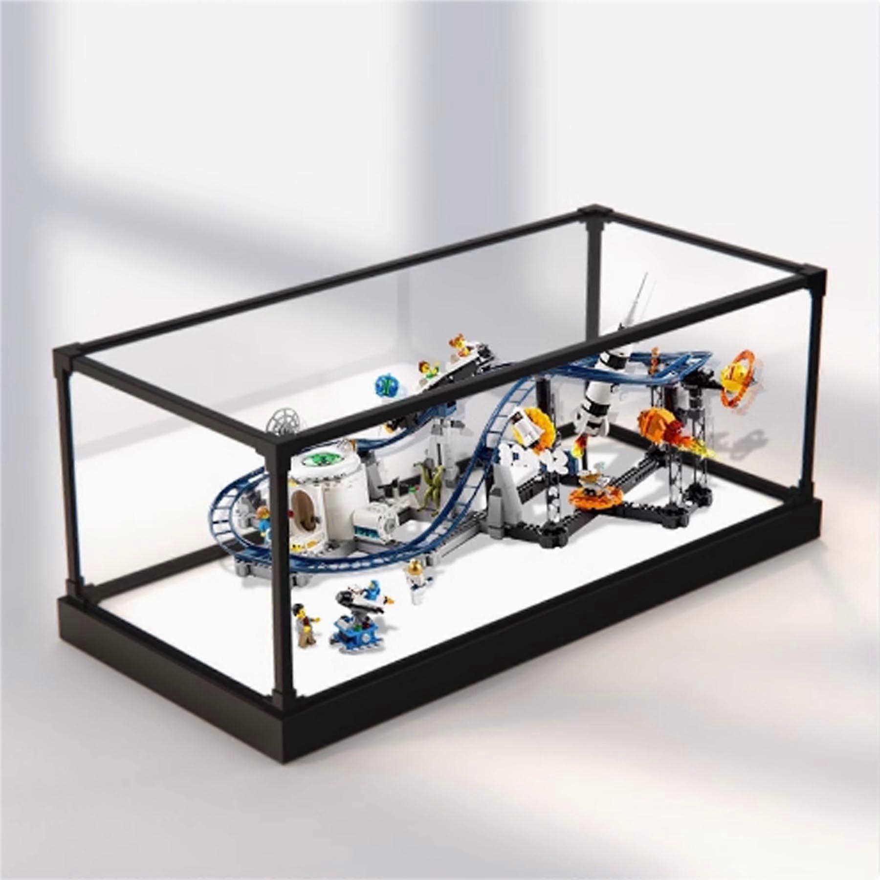 Acrylic Display Case Compatible with  31142, Dustproof Clear Showcase with White Base and Easy Assembly