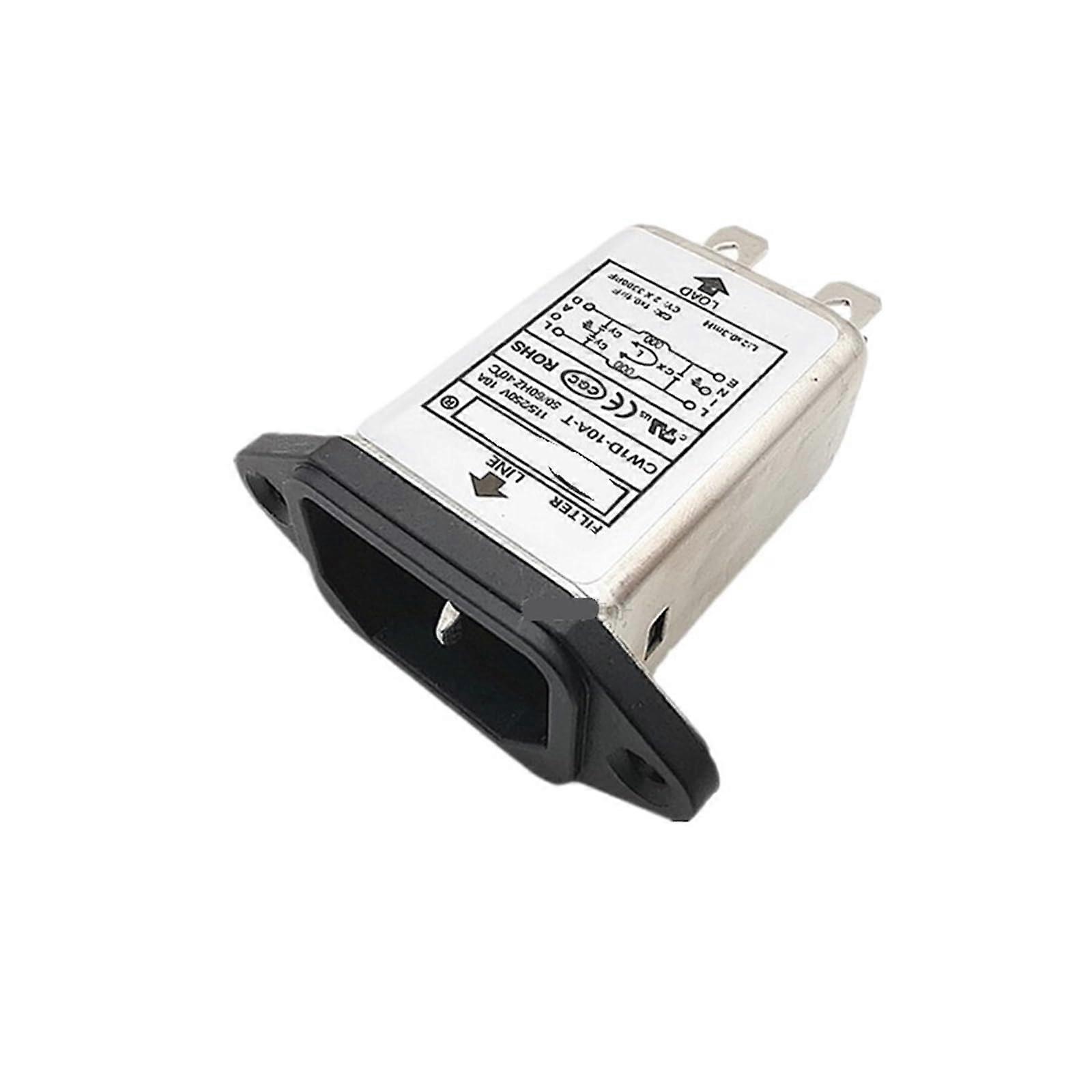 CW1D10AT EMI Power Filter 10A Single Phase AC Noise Suppression with AntiInterference Design