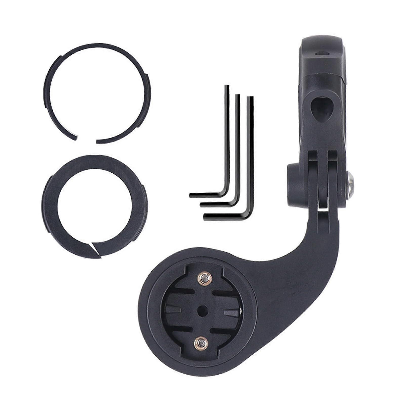 Bike Computer Mount with Light and Camera Adapter, Extended Handlebar Bracket for Garmin and GoPro