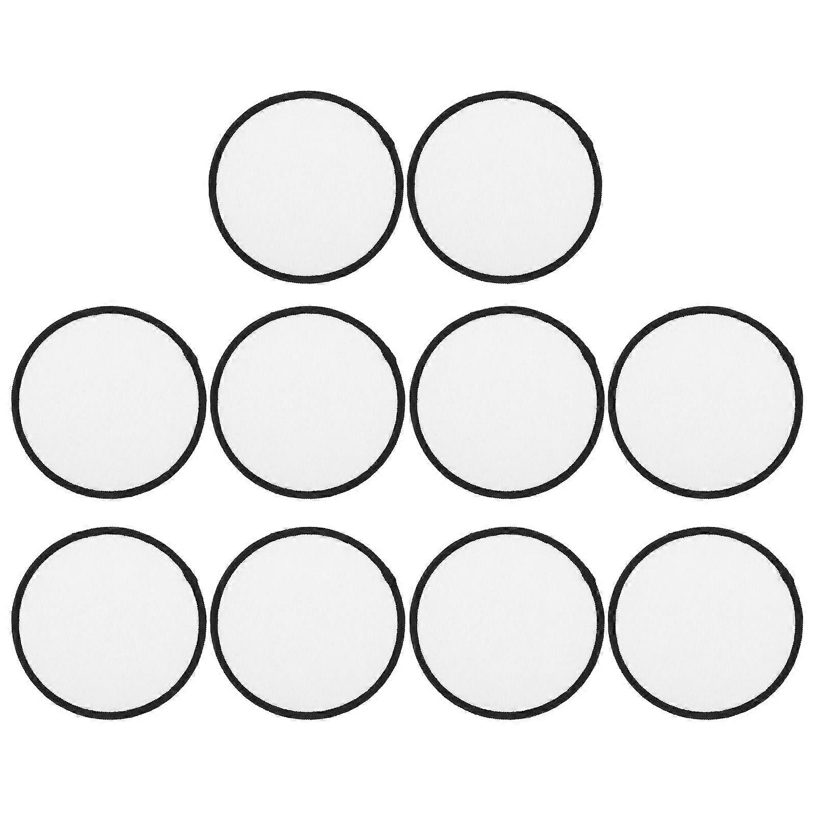 10Pcs Sublimation Patches Blank Iron-on Patch Iron-on Embroidery Patch Heat Transfer Patch
