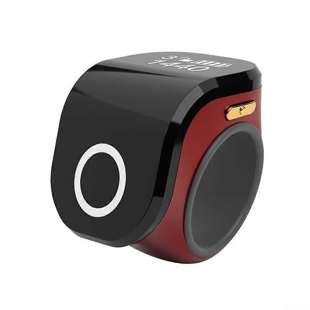 Waterproof Adjustable Digital Counting Ring, 4Digit Smart Finger Counter for Prayer, Red