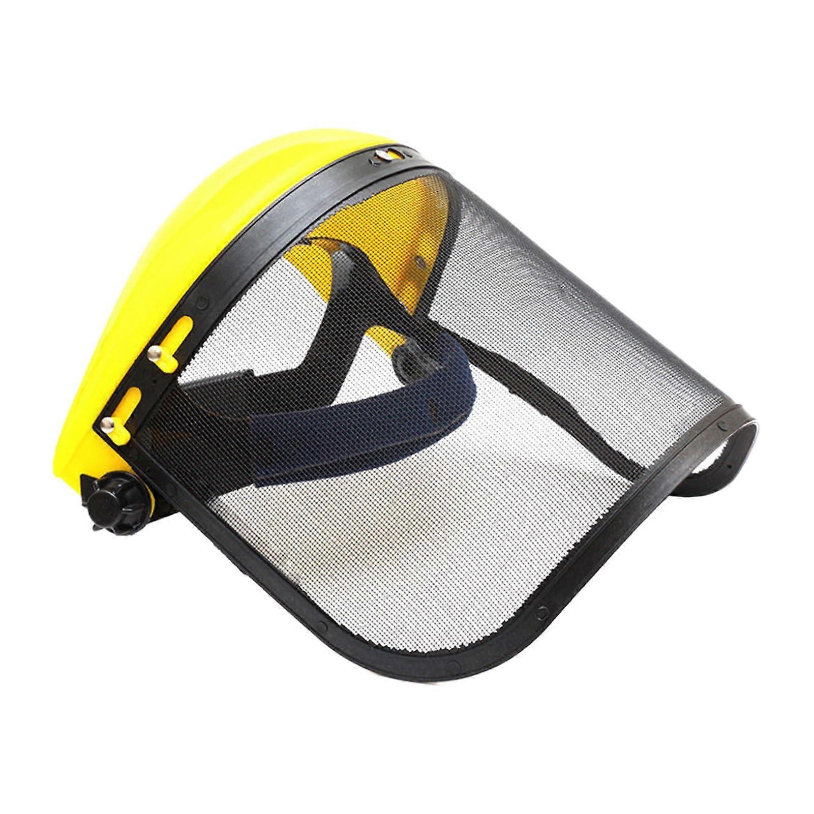 Chainsaw Face Shield with Adjustable Headband and Mesh Visor for Forestry and Yard Work