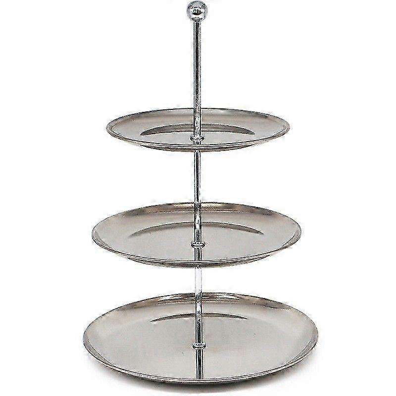 Modern Minimalist Stainless Steel Multi-Tier Cake & Jewelry Display Stand