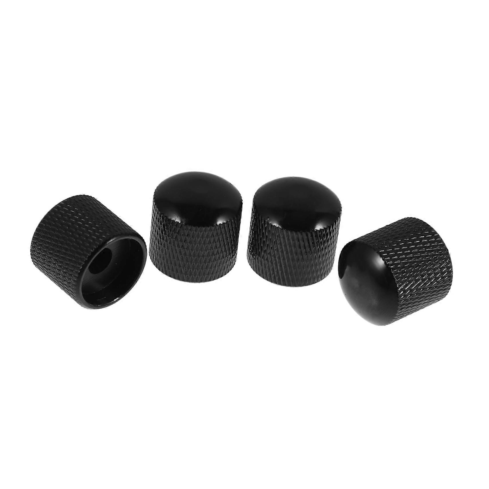 4pcs Metal Guitar and Bass Volume Control Knobs for Precise Tone Adjustment