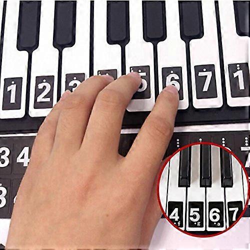 Piano Keyboard Stickers for Beginners, 52Key Note Labels for Learning and Fast Recognition