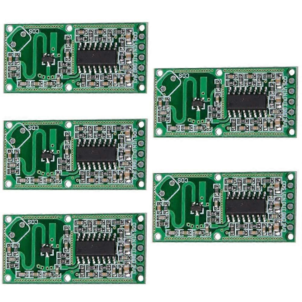5 Pack RCWL0516 Microwave Motion Sensor Human Presence Detection Module for Smart Automation