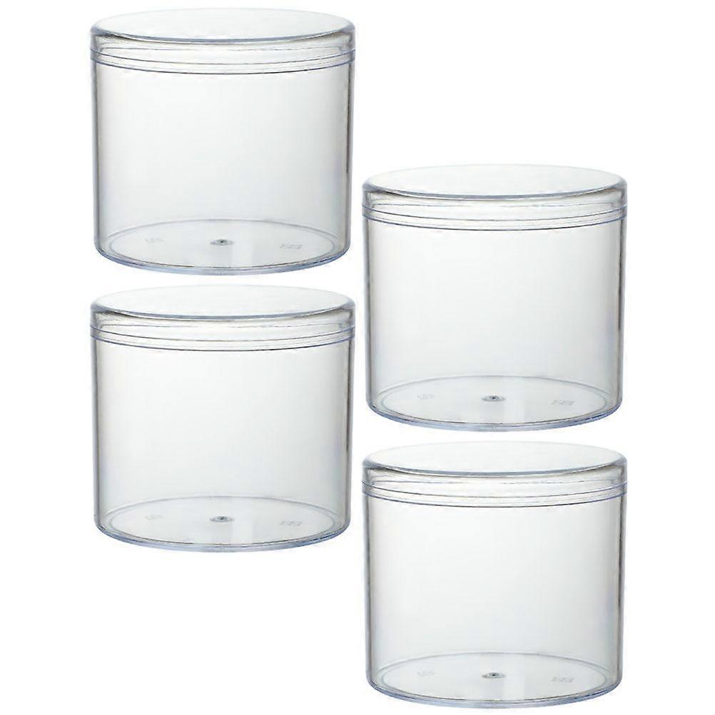 Acrylic Transparent Candy Container for Storage 4Pcs Portable Cake Boxes