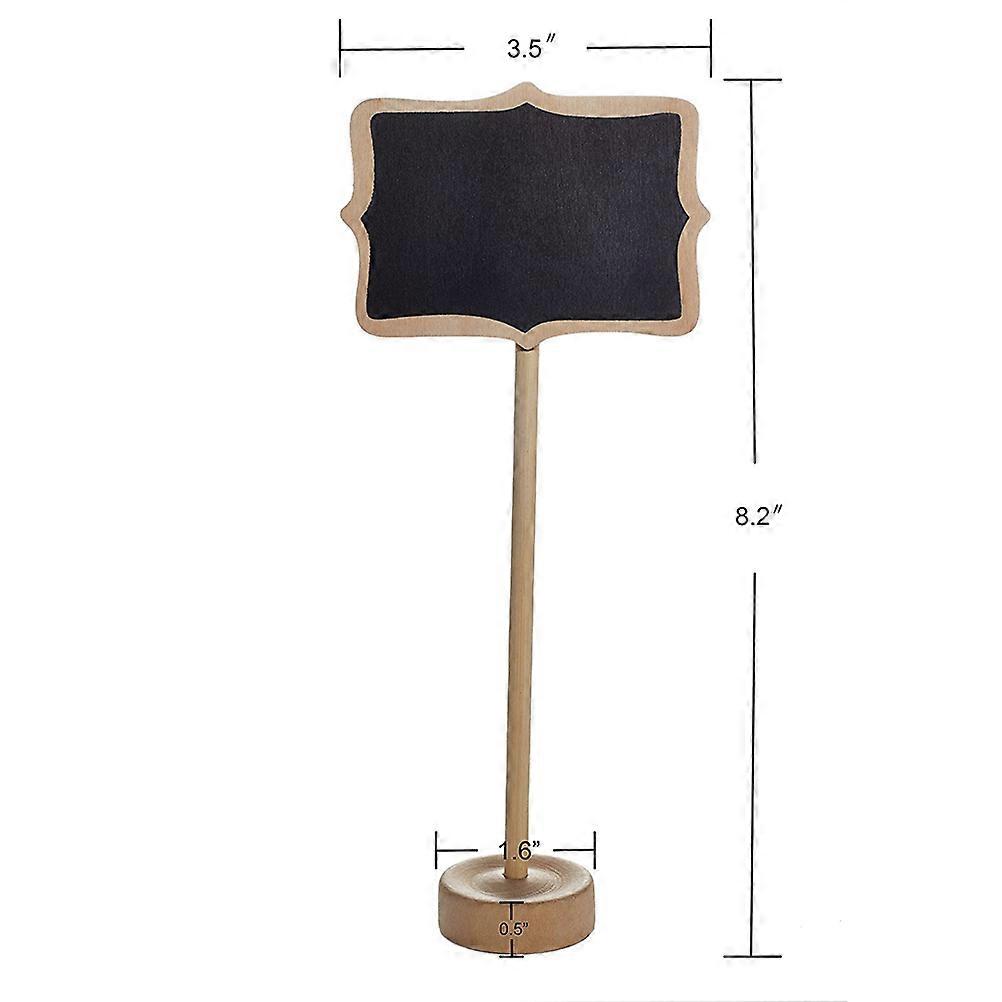 Mini Chalkboards with Easel Stand for Signs with 20Pack and 4 Chalks