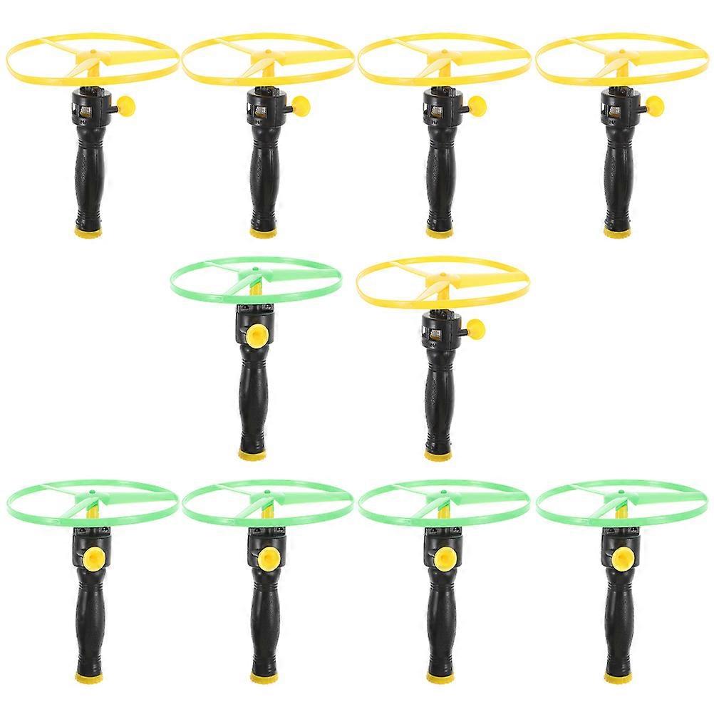 Flying Disc Toy Pull String Saucer for Kids Outdoor Play 30Sets