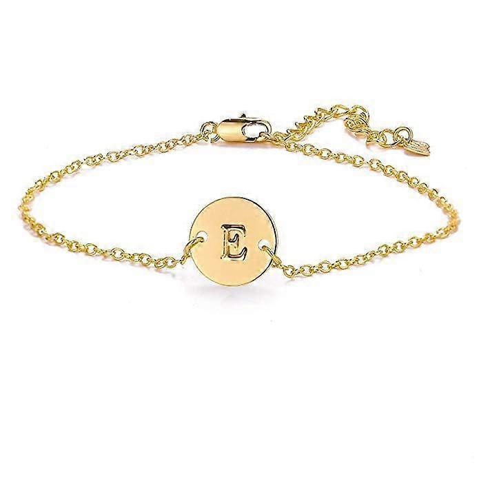 Bracelet Letter Disc Copper Retro/golden single layer
