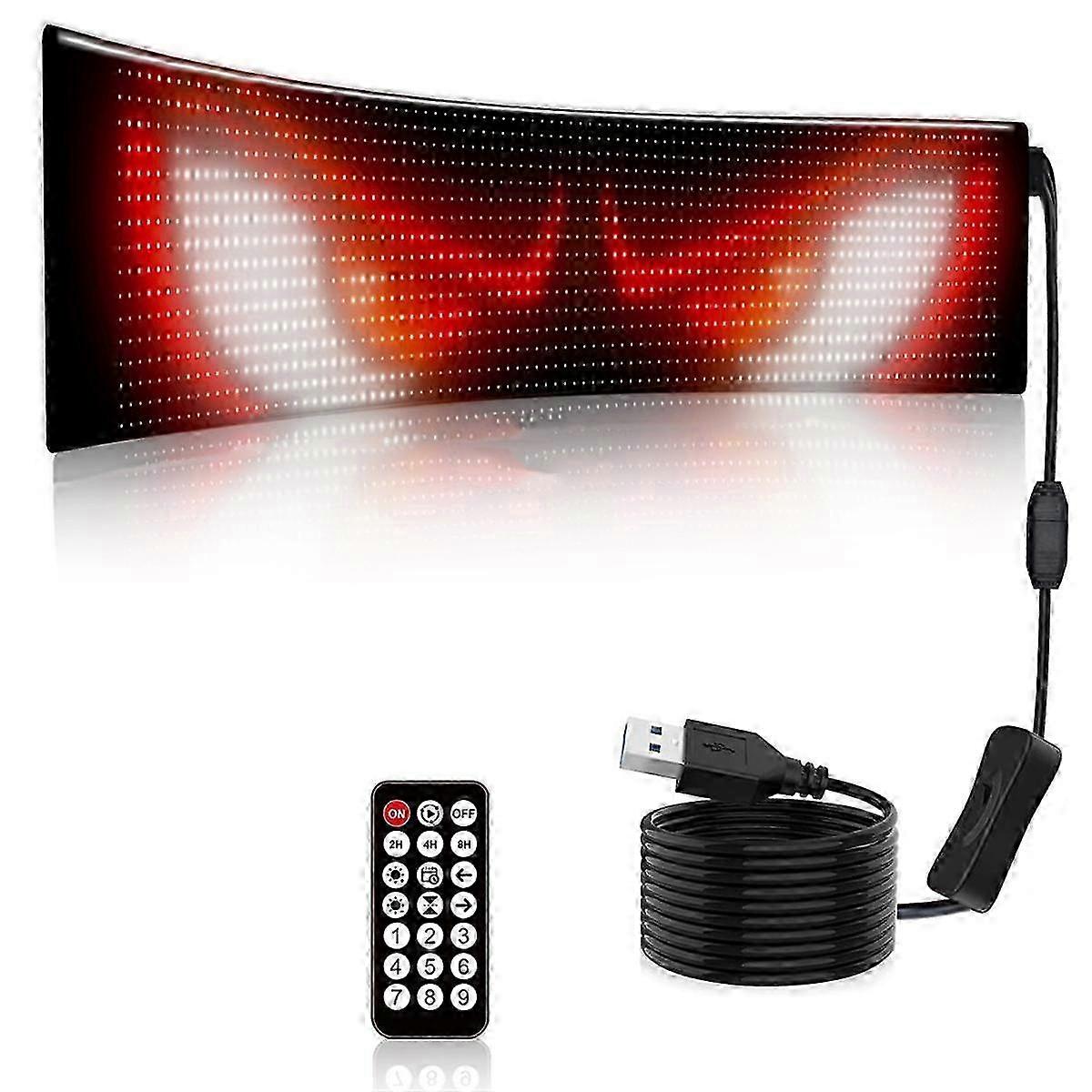 RGB LED Matrix Pixel Screen Waterproof DIY Programmable Flexible Screen Bluetooth App Control for Ca