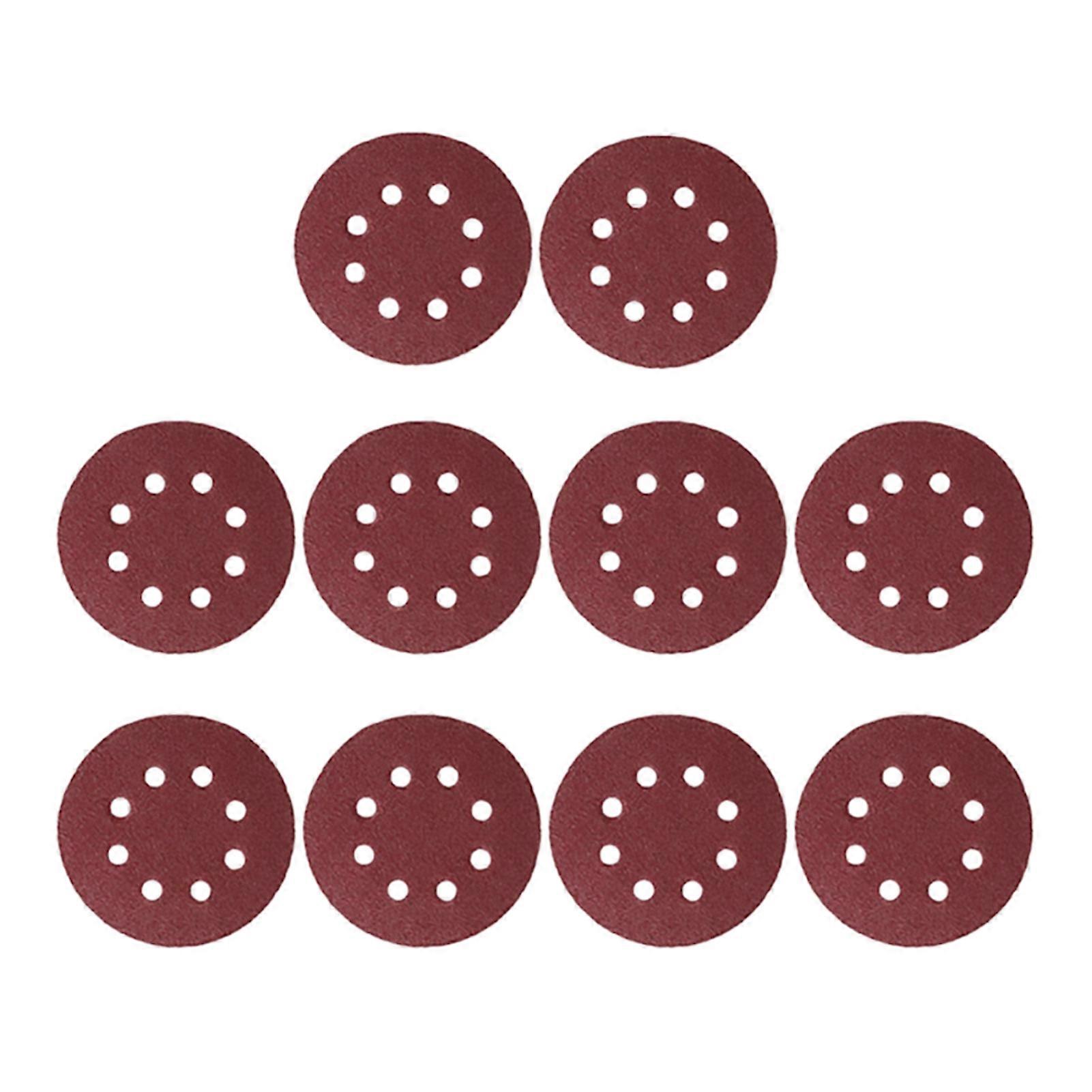 Round Sanding Discs - 12.5cm Diameter & Flocking - for Woodworking