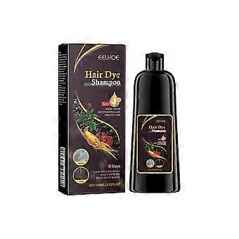 Eelhoe White To Black Dyeing Shampoo (Natural Brown) Polygonum Multiflorum Essence Moisturizing, Cleansing And Repairing Black And Smooth Hair Shampoo