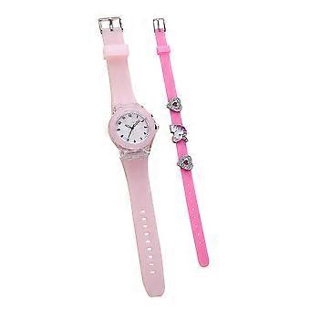 Digital Kids Watch with Pink Unicorn Bracelet for Girls 1Set