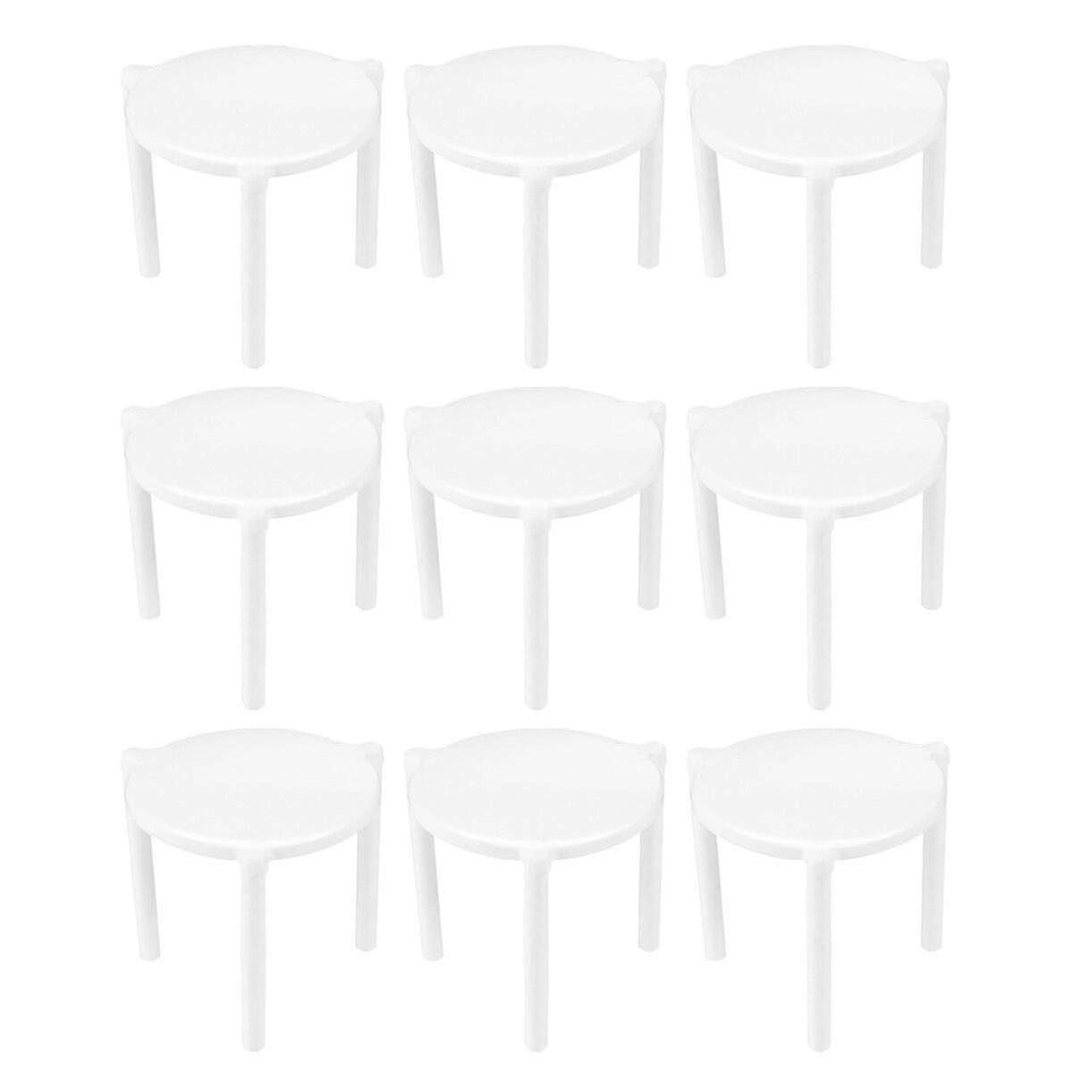 100pcs Pizza Saver Stand White Plastic Tripod Stack for Restaurant Container