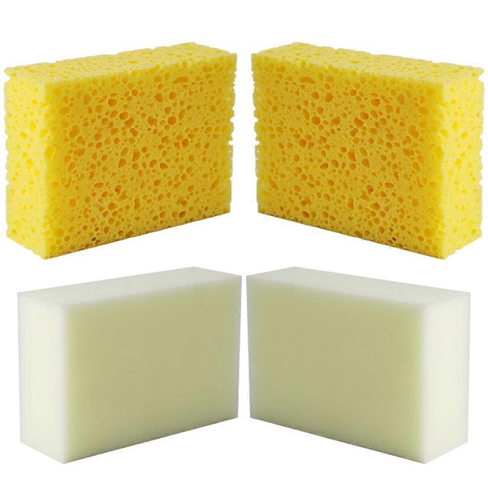 Rectangle Pottery Sponges Ceramic Sponge Tools for DIY 4Pcs Pack
