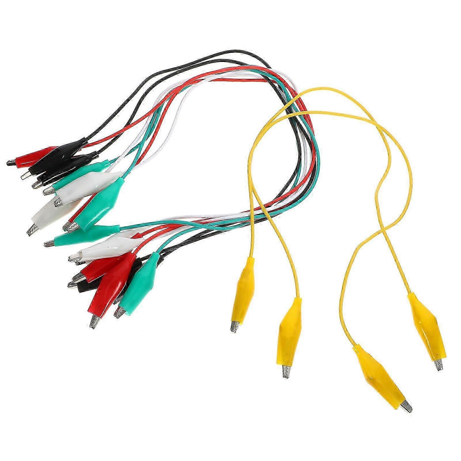 Testing Leads with Clips for Electronic Experiments 20Pcs Heavy Duty