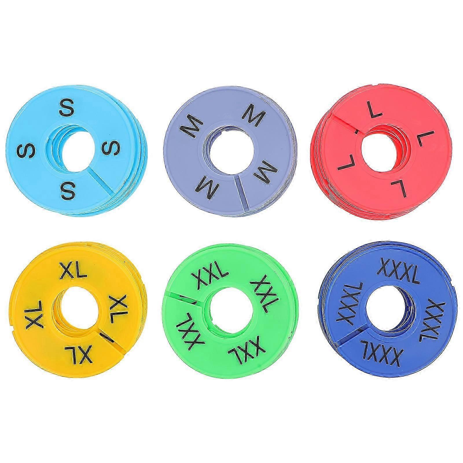 Clothes Size Dividers | Round Plastic | 60Pcs Pack