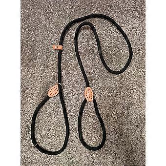 Durable dog slip lead, featuring genuine leather. Stress free Walks!