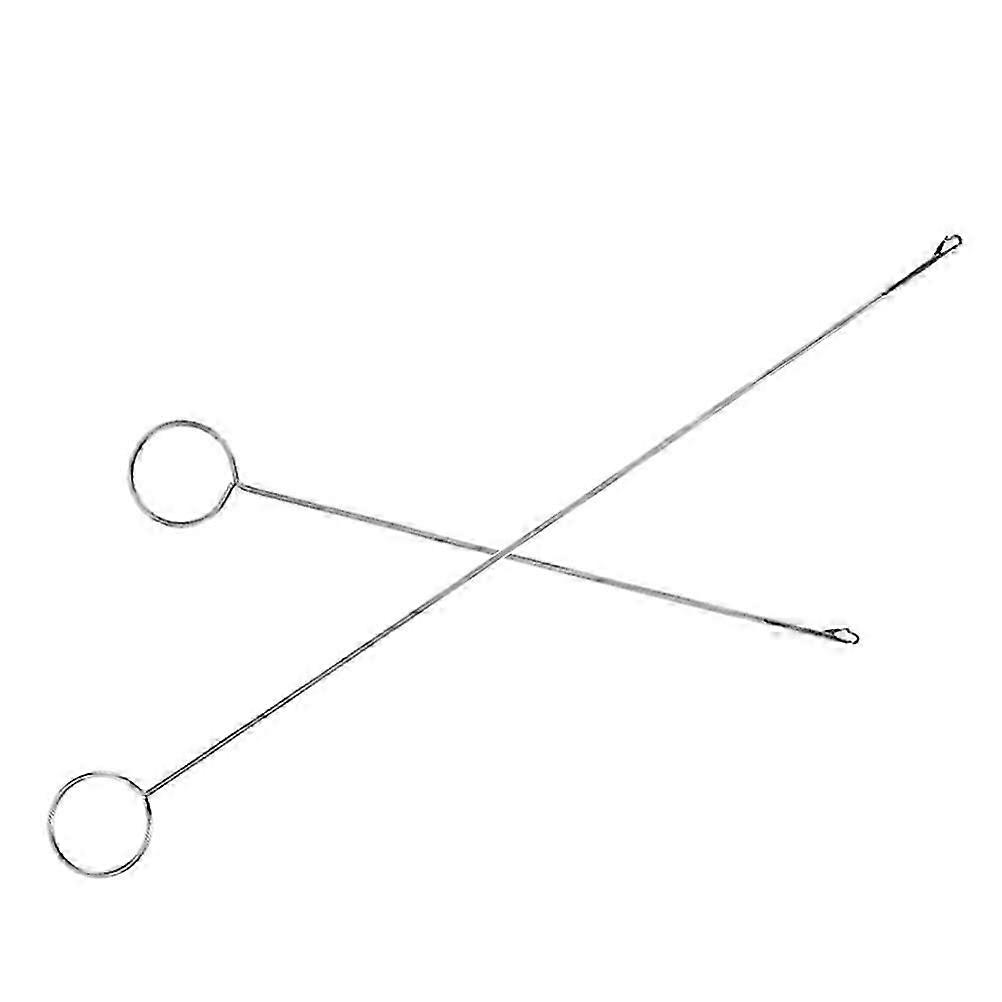 Sewing Threader Tool Metal Loop Threading Apparatus for Sewing 2Pcs Silver