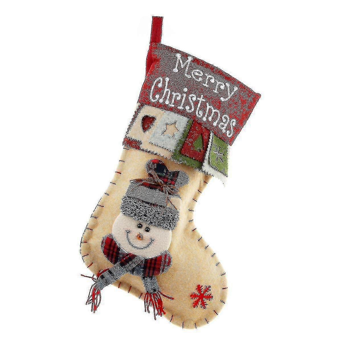 Stand Decorated Gift Christmas Socks