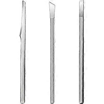 3pcs pedicure aparador de unhas lâmina ferramenta unha cutícula remover facas profissional pé lâmina afiada