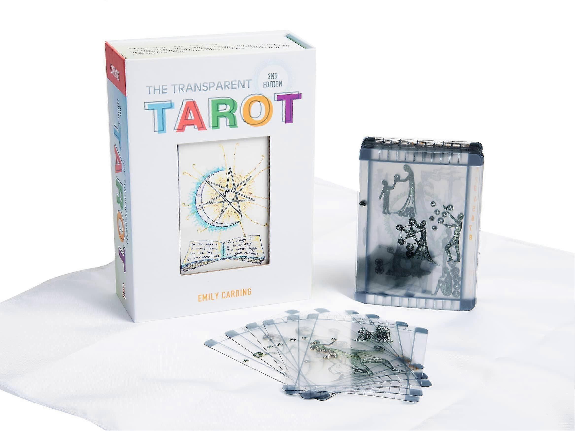 Transparent Tarot Deck Clear Circular Design Layered Visualization BeginnerFriendly Card Set