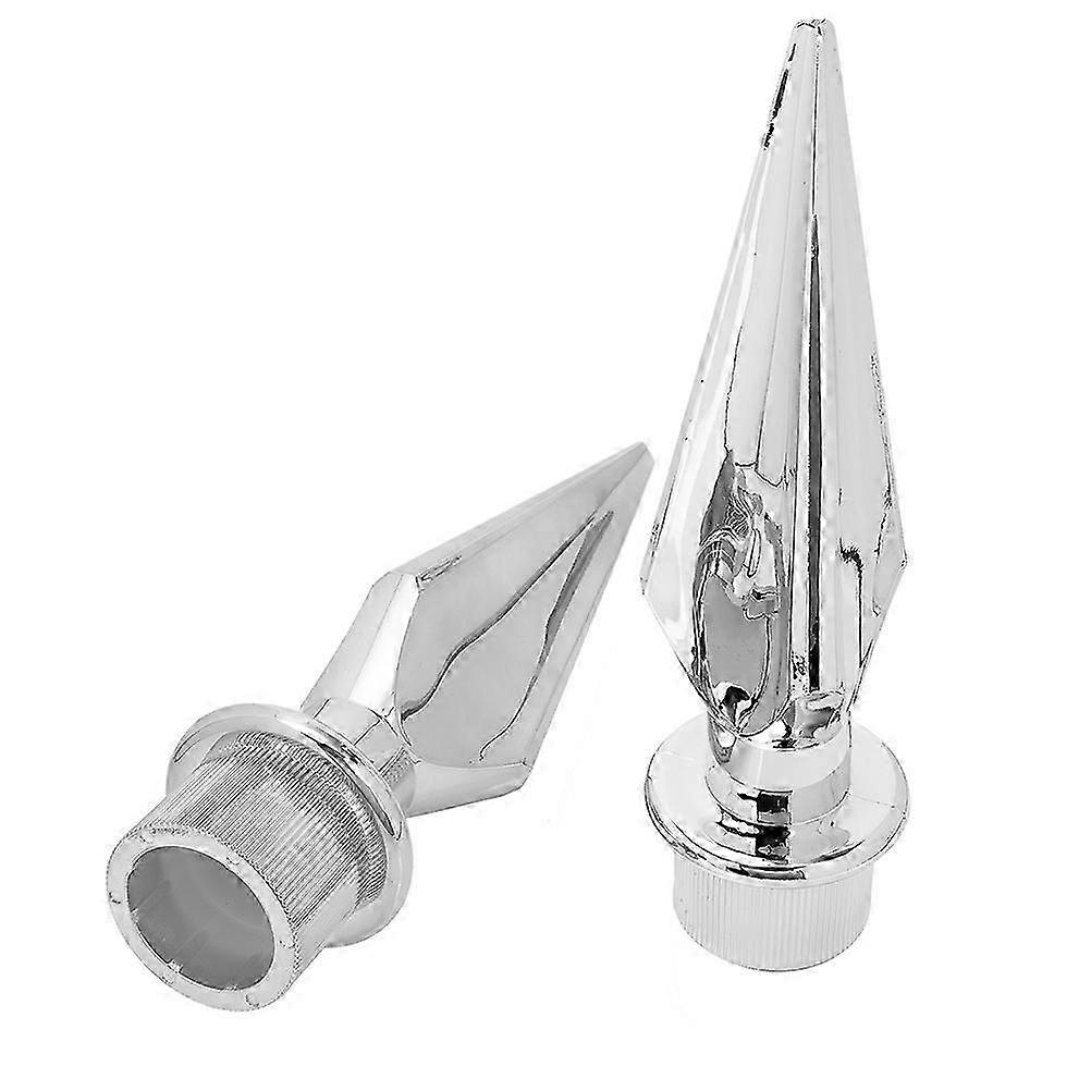 Silver Plastic Flag Head Replacement Flag Topper for Conference 2Pcs