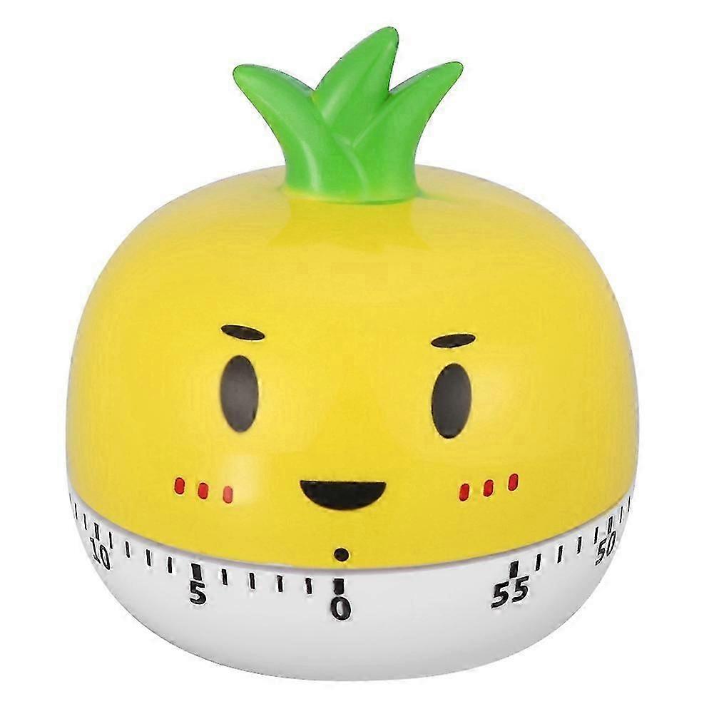 Mechanical Cooking Timer Manual Vegetables Shape Counters for Kitchen Timing Tool(Yellow)
