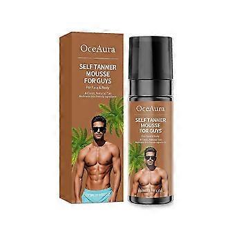 Selbstbräunungsmousse für Männer, natürlicher Bronze-Bräunungsschaum ohne Sonne (100 ml)
