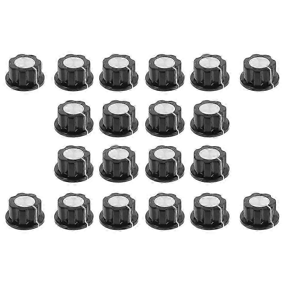 20 Pcs Potentiometer Control Knob Insert Shaft Potentiometer Volume Control Knob