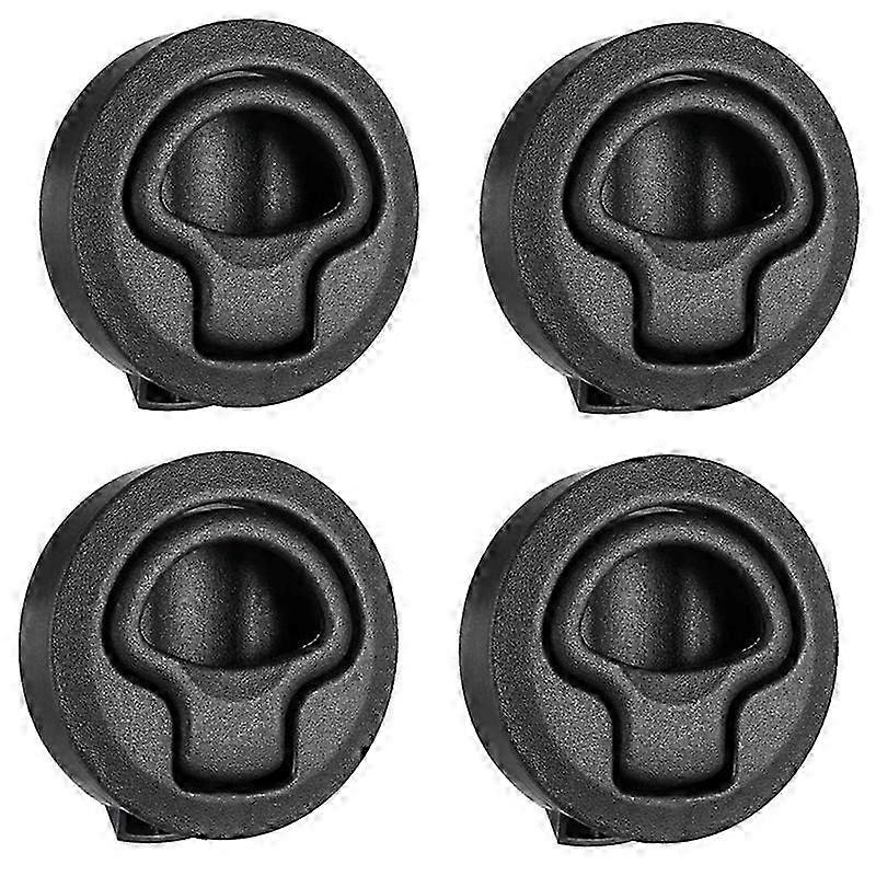 4Pcs/Set Round Pull Latch Lock Latch Hardware compatible withRV Yacht Boat Deck Hatch