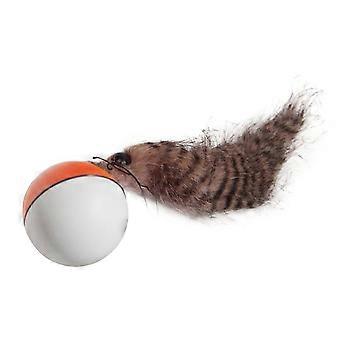 Bäverboll Elektrisk bävervessla leksak Rullande boll Vattenmusleksak för katt valphund (slumpmässig färg)