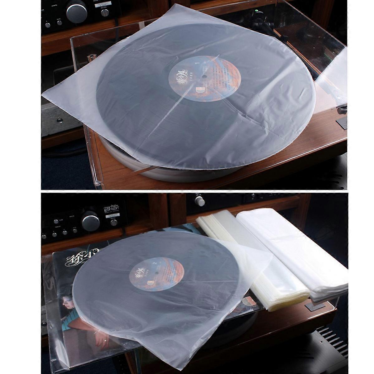 50PCS CD Protector Clear CD Container CD Inner Bag Compatible for 12cm CD