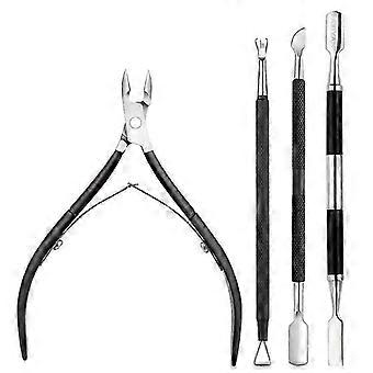 FABIYAN Stainless Steel Dead Skin Shear Steel Push Nail Art Tool Set, Specification: Set 11 Set 11