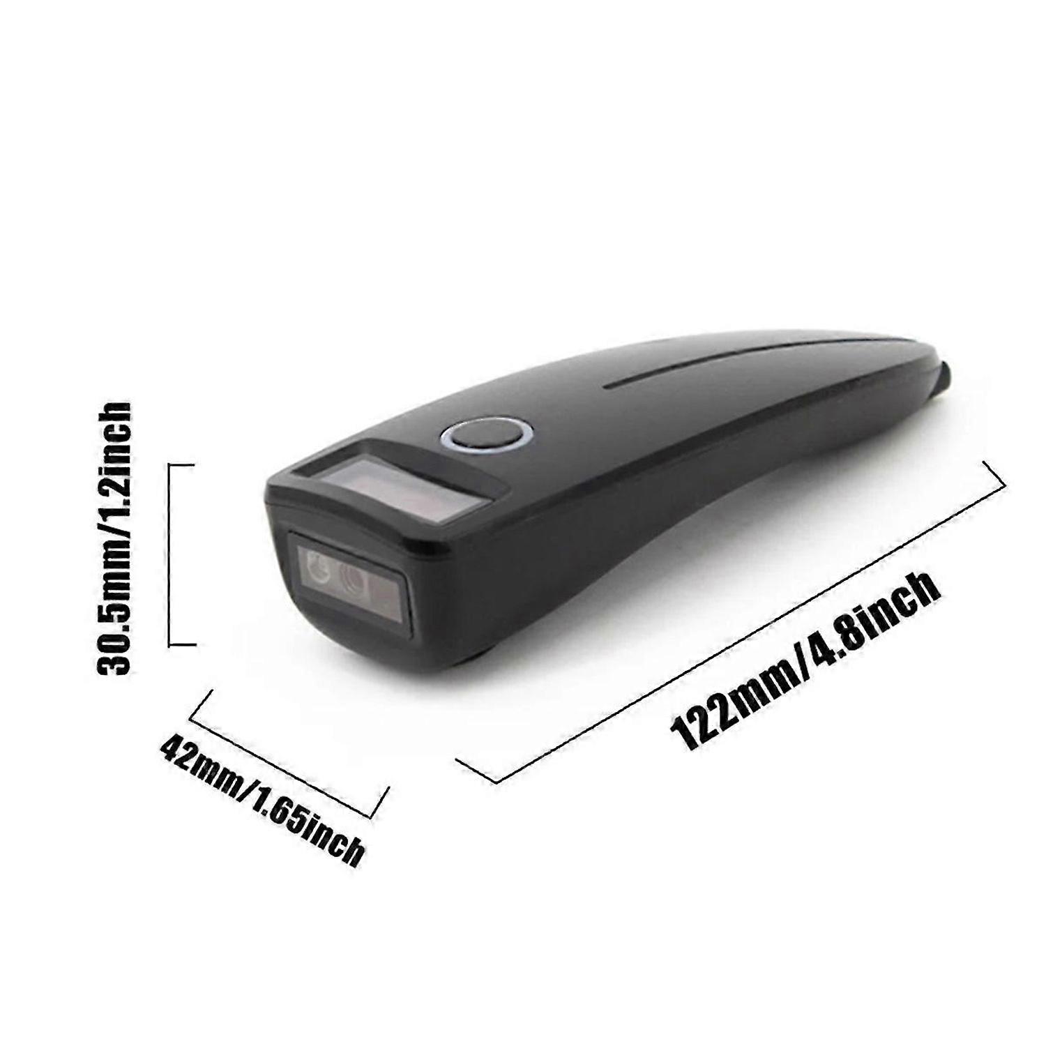 Barcode Scanner Mini Wireless Bluetooth Handheld Portable 1D 2D QR Bar Code