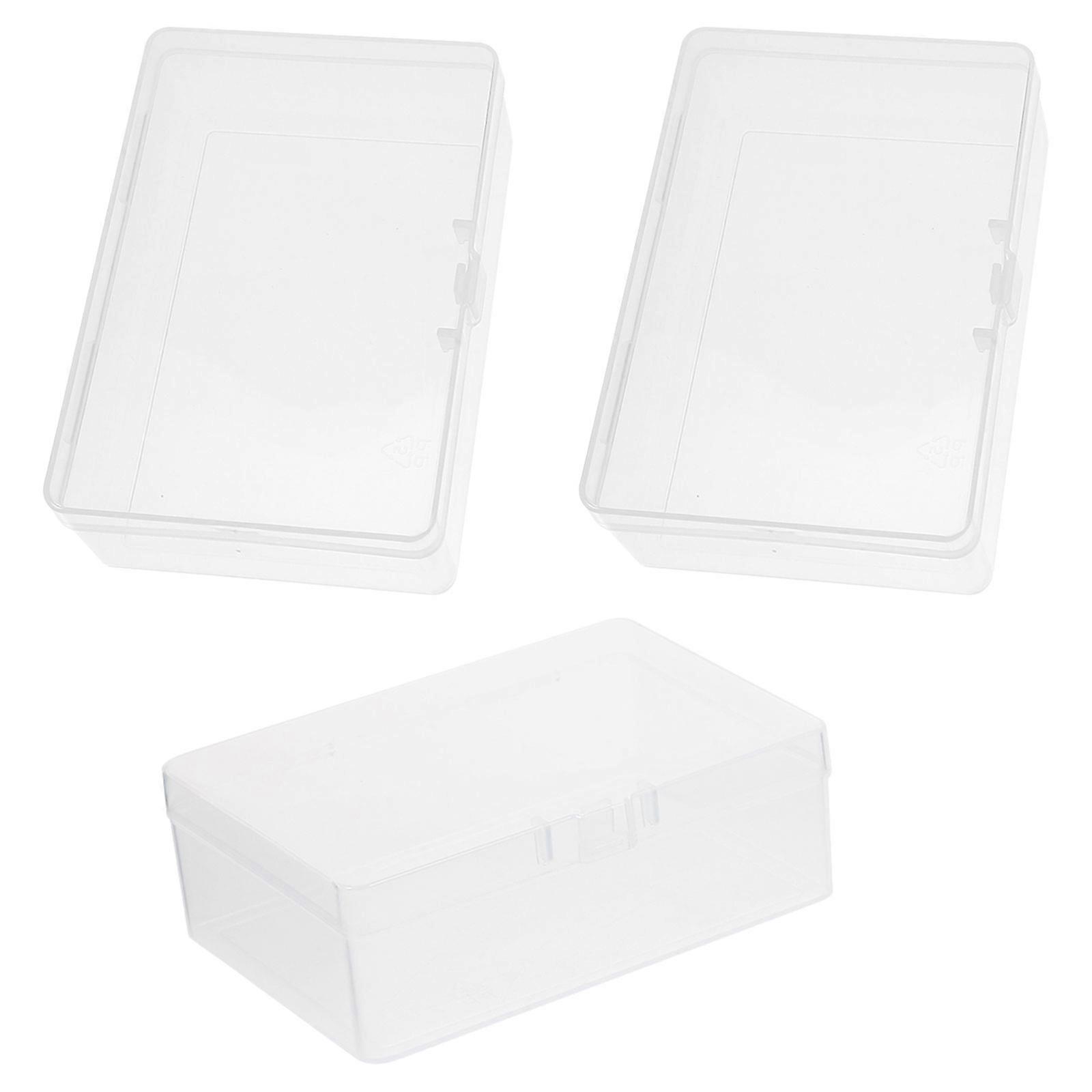 3pcs Transparent Empty Cards Boxes Playing Game Cards Empty Cards Container