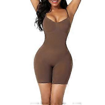 Cinta modeladora sem costura compatível com calcinha modeladora feminina de corpo inteiro com controle abdominal.