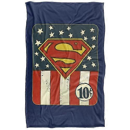 Superman 10 Cents Logo Blanket