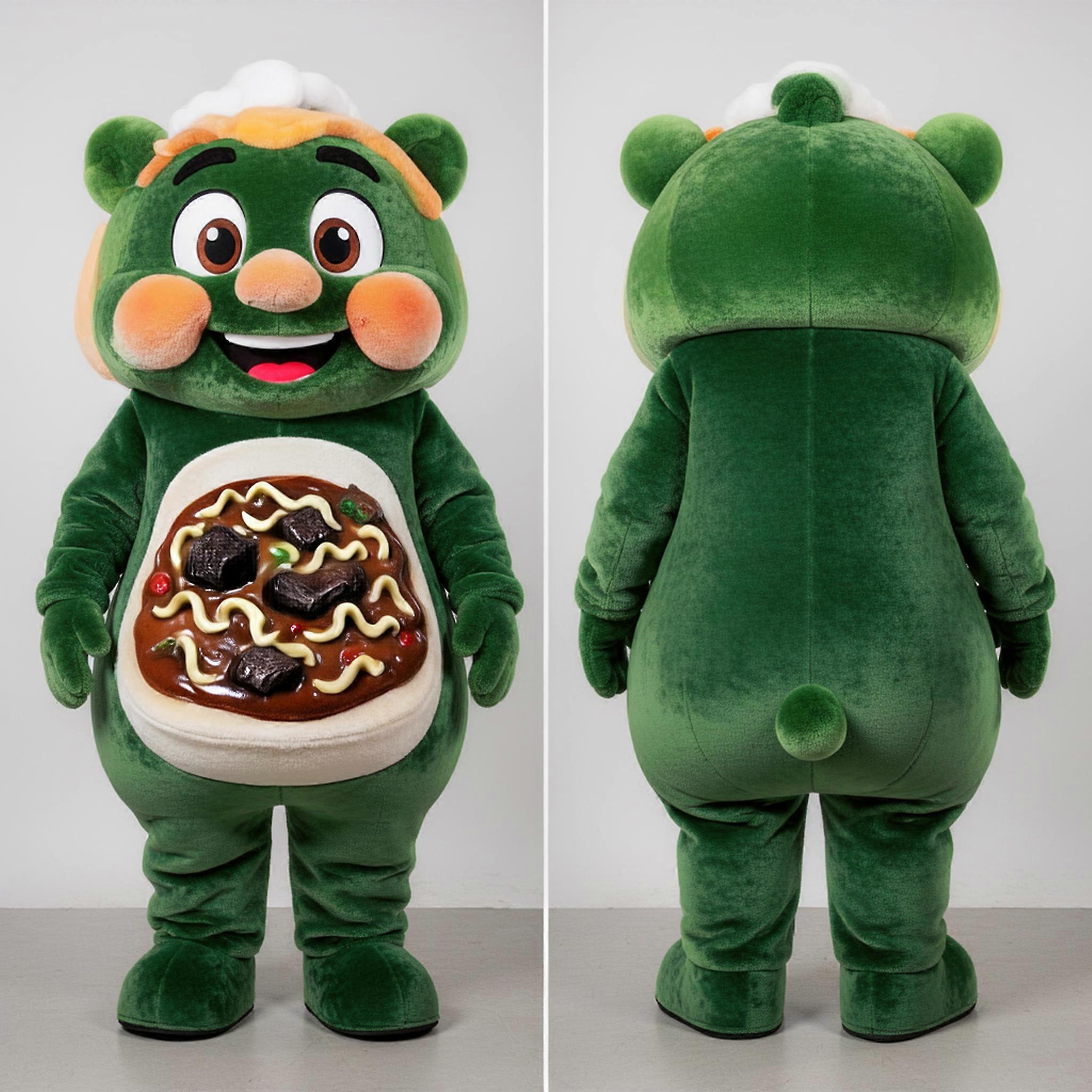 MASTICOT Forest Green Velvety Beef Stroganoff Mascot