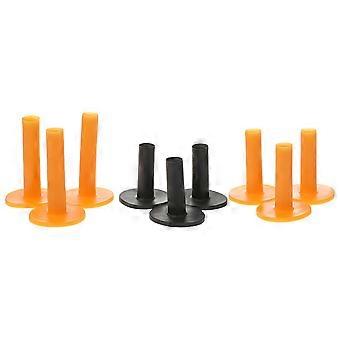 Lightweight Rubber Golfs Tees for Indoor Practice Mat 9Pcs Set