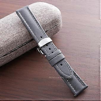 Schnellverschluss-Uhrenarmband aus Segeltuch für Seiko 18 mm, 19 mm, 20 mm, 21 mm, 22 mm, Faltschließe, wasserdicht, Herren- und Damen-Uhrenarmband für Omega