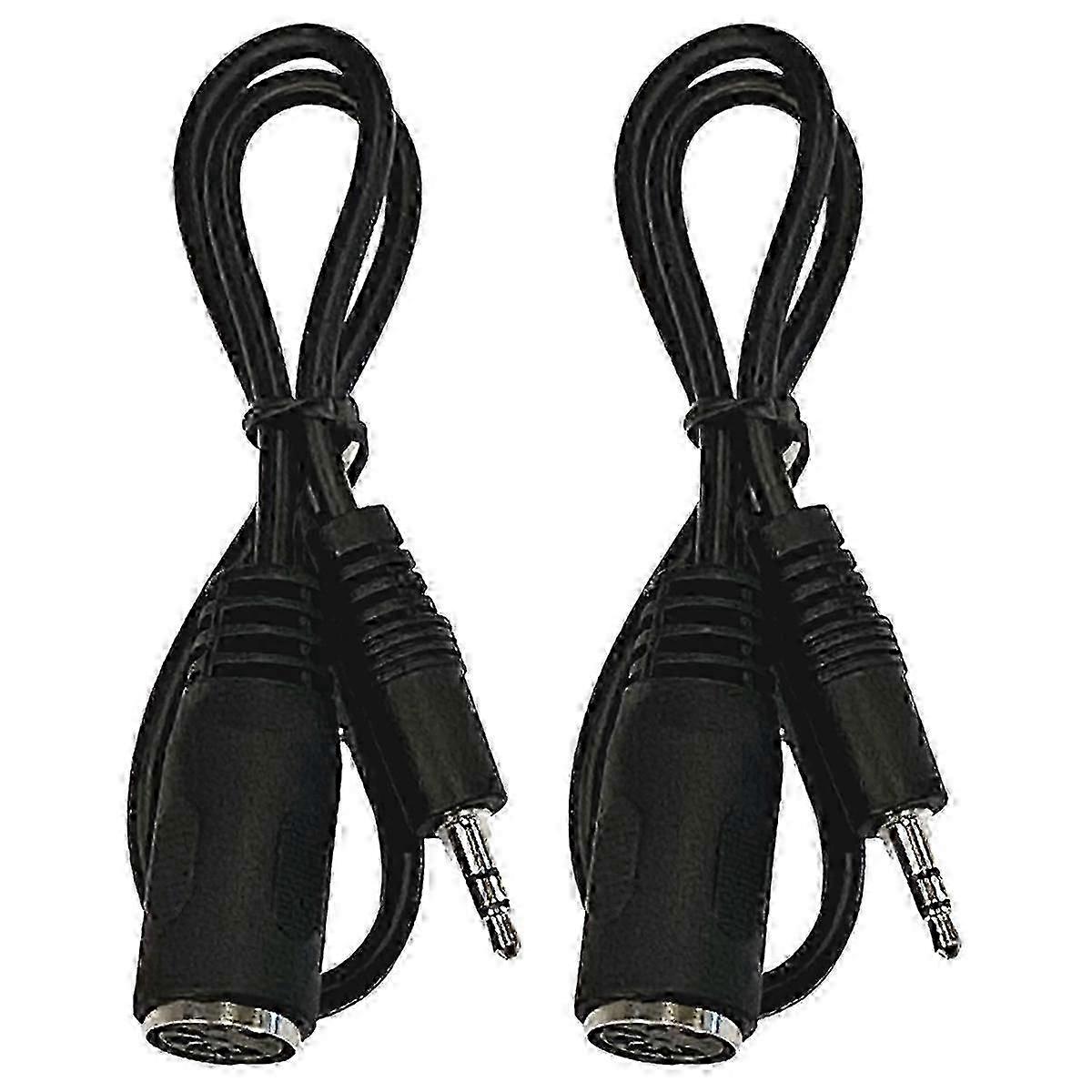 Type-A MIDI to 3.5mm Adapter 20 Inch Audio Cable 2 Pack