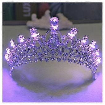 Luminous Headwear Hair Hoop with Rhinestone Hypo-allergenic for Women Stage Party